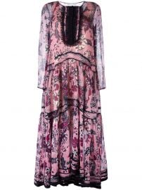 Chloe floral tiered maxi dress at Farfetch